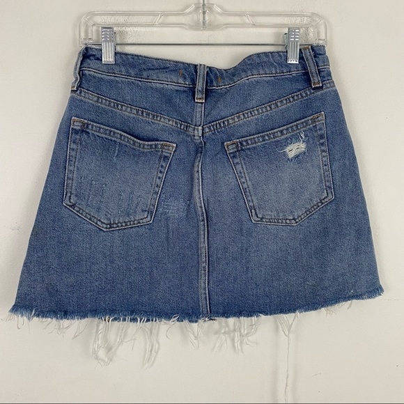 WE THE FREE denim button fly mini skirt - Picture 2 of 5